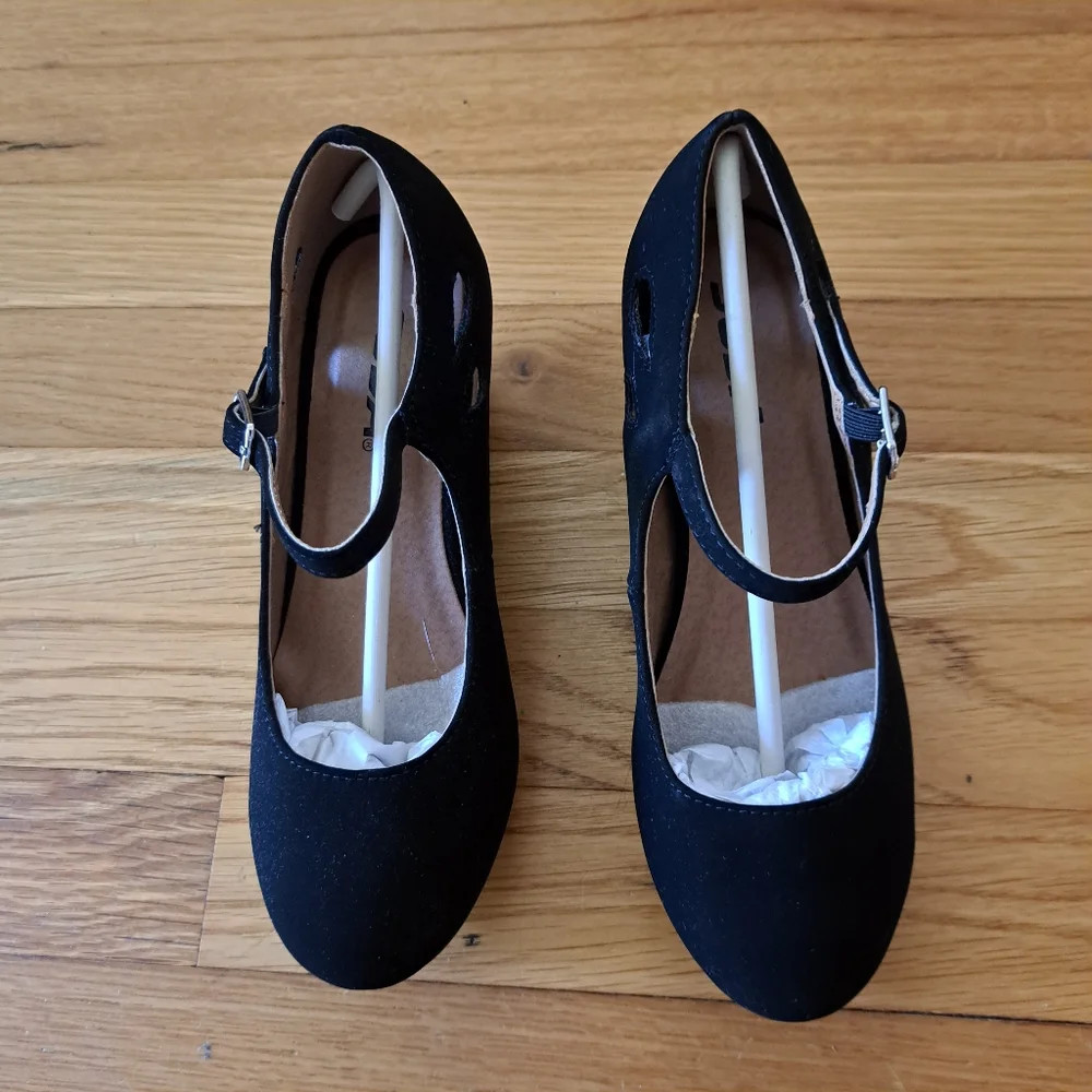 Soda black platform Maryjanes